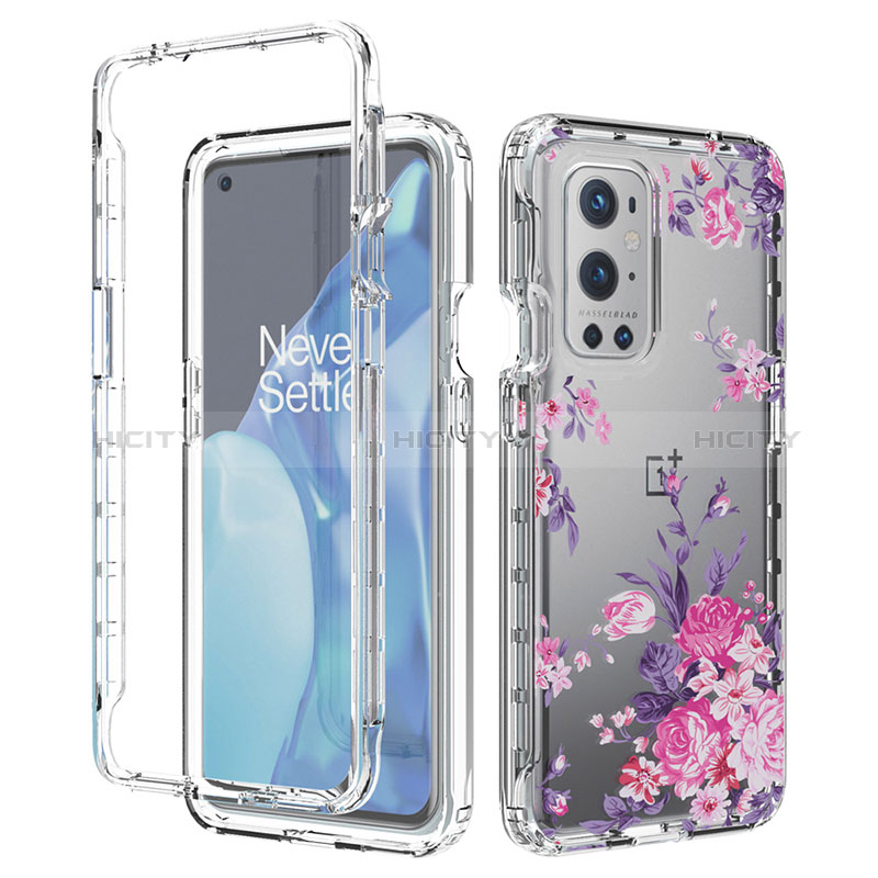 Silikon Hülle Handyhülle Ultra Dünn Flexible Schutzhülle Tasche Transparent Vorder und Rückseite 360 Grad Ganzkörper für OnePlus 9 Pro 5G