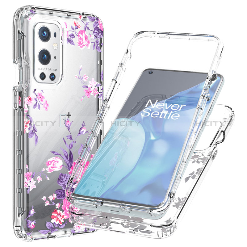 Silikon Hülle Handyhülle Ultra Dünn Flexible Schutzhülle Tasche Transparent Vorder und Rückseite 360 Grad Ganzkörper für OnePlus 9 Pro 5G