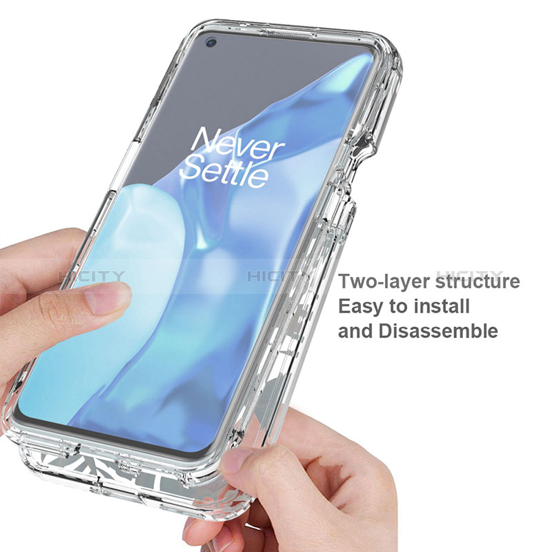 Silikon Hülle Handyhülle Ultra Dünn Flexible Schutzhülle Tasche Transparent Vorder und Rückseite 360 Grad Ganzkörper für OnePlus 9 Pro 5G