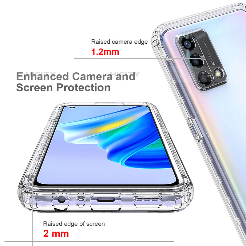 Silikon Hülle Handyhülle Ultra Dünn Flexible Schutzhülle Tasche Transparent Vorder und Rückseite 360 Grad Ganzkörper für Oppo A74 4G Klar