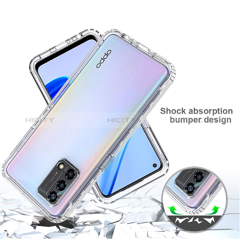 Silikon Hülle Handyhülle Ultra Dünn Flexible Schutzhülle Tasche Transparent Vorder und Rückseite 360 Grad Ganzkörper für Oppo A95 4G Klar