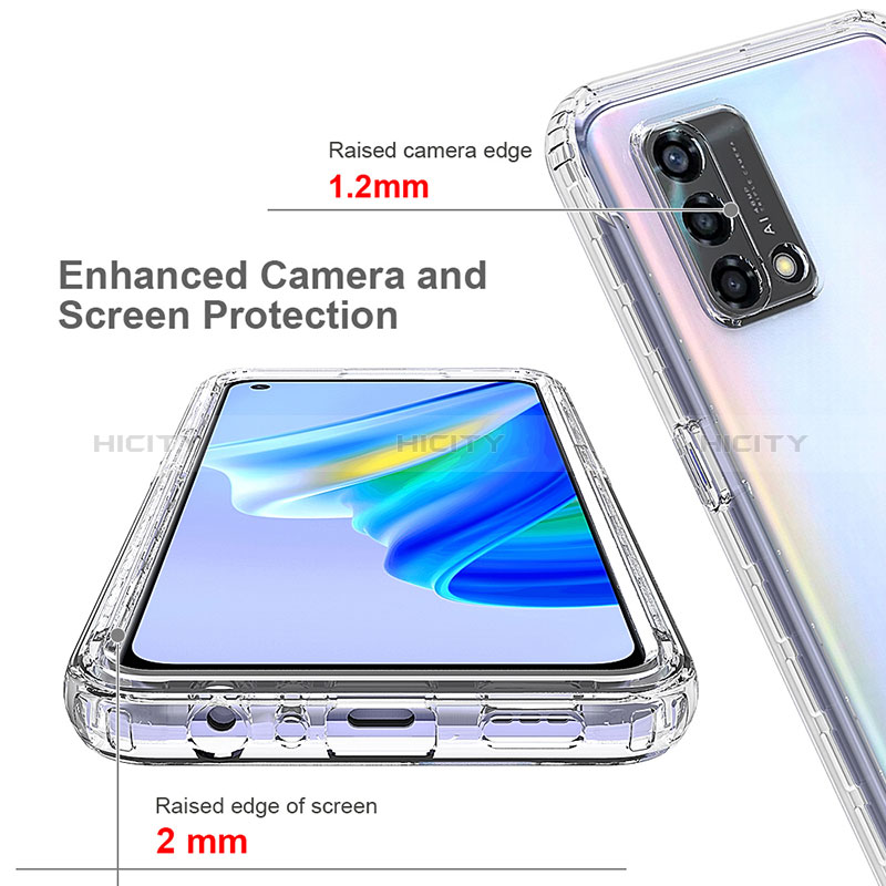 Silikon Hülle Handyhülle Ultra Dünn Flexible Schutzhülle Tasche Transparent Vorder und Rückseite 360 Grad Ganzkörper für Oppo A95 4G Klar