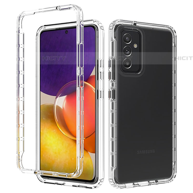 Silikon Hülle Handyhülle Ultra Dünn Flexible Schutzhülle Tasche Transparent Vorder und Rückseite 360 Grad Ganzkörper für Samsung Galaxy A05s Klar Plus