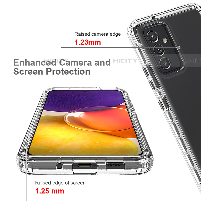 Silikon Hülle Handyhülle Ultra Dünn Flexible Schutzhülle Tasche Transparent Vorder und Rückseite 360 Grad Ganzkörper für Samsung Galaxy A05s Klar groß