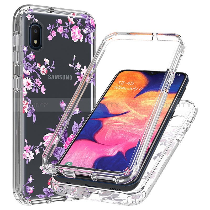 Silikon Hülle Handyhülle Ultra Dünn Flexible Schutzhülle Tasche Transparent Vorder und Rückseite 360 Grad Ganzkörper für Samsung Galaxy A10e