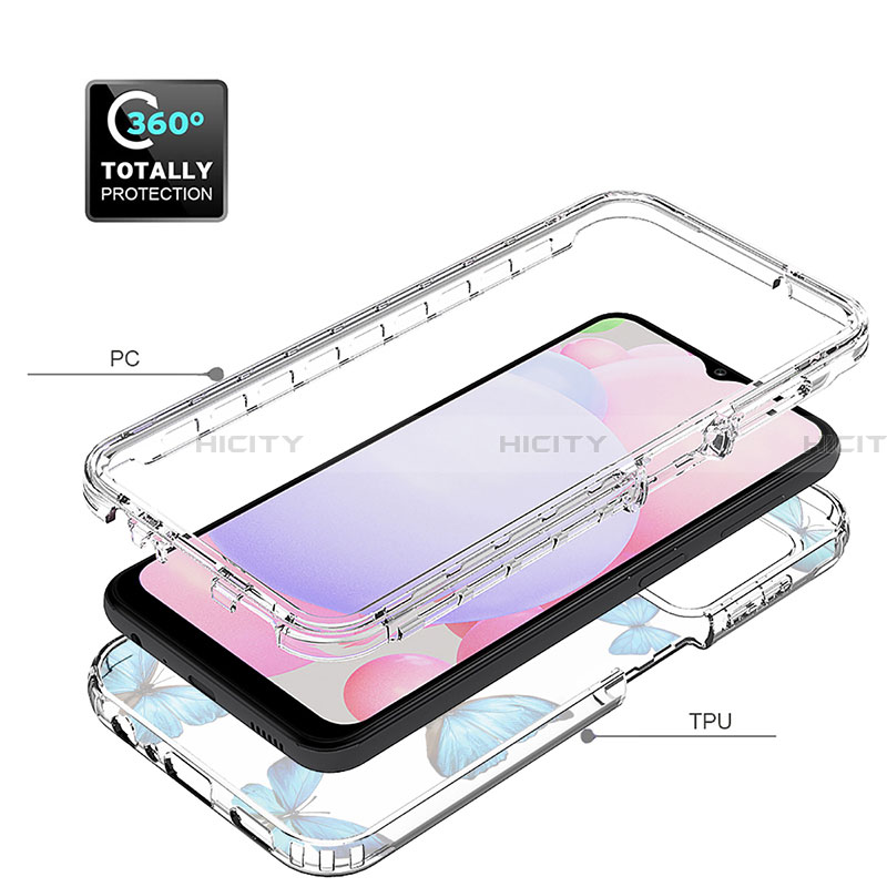 Silikon Hülle Handyhülle Ultra Dünn Flexible Schutzhülle Tasche Transparent Vorder und Rückseite 360 Grad Ganzkörper für Samsung Galaxy A13 4G groß