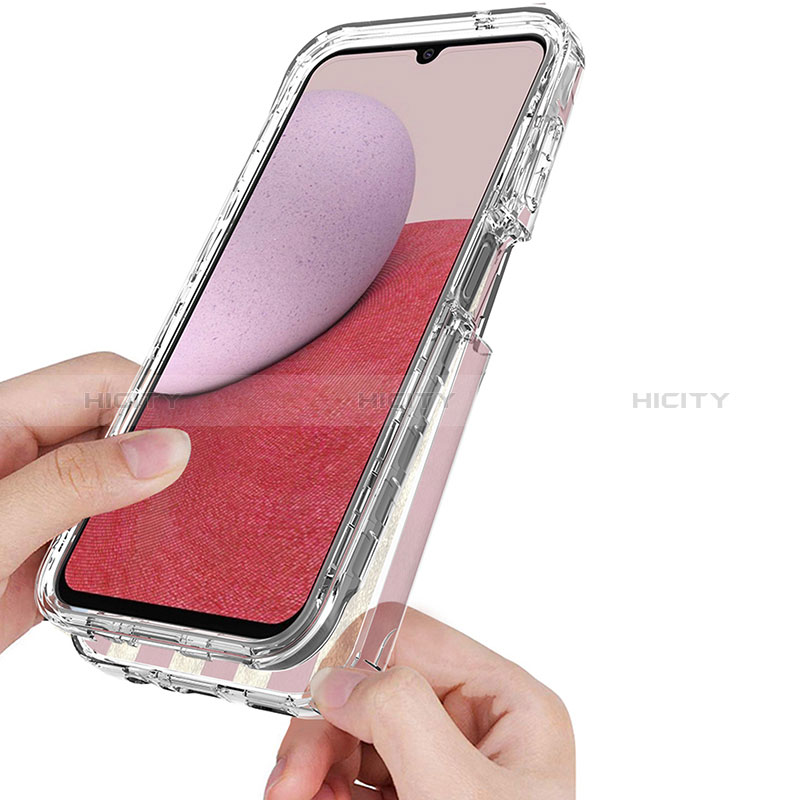 Silikon Hülle Handyhülle Ultra Dünn Flexible Schutzhülle Tasche Transparent Vorder und Rückseite 360 Grad Ganzkörper für Samsung Galaxy A14 4G