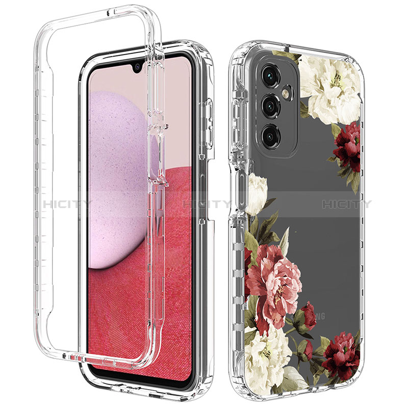 Silikon Hülle Handyhülle Ultra Dünn Flexible Schutzhülle Tasche Transparent Vorder und Rückseite 360 Grad Ganzkörper für Samsung Galaxy A14 4G