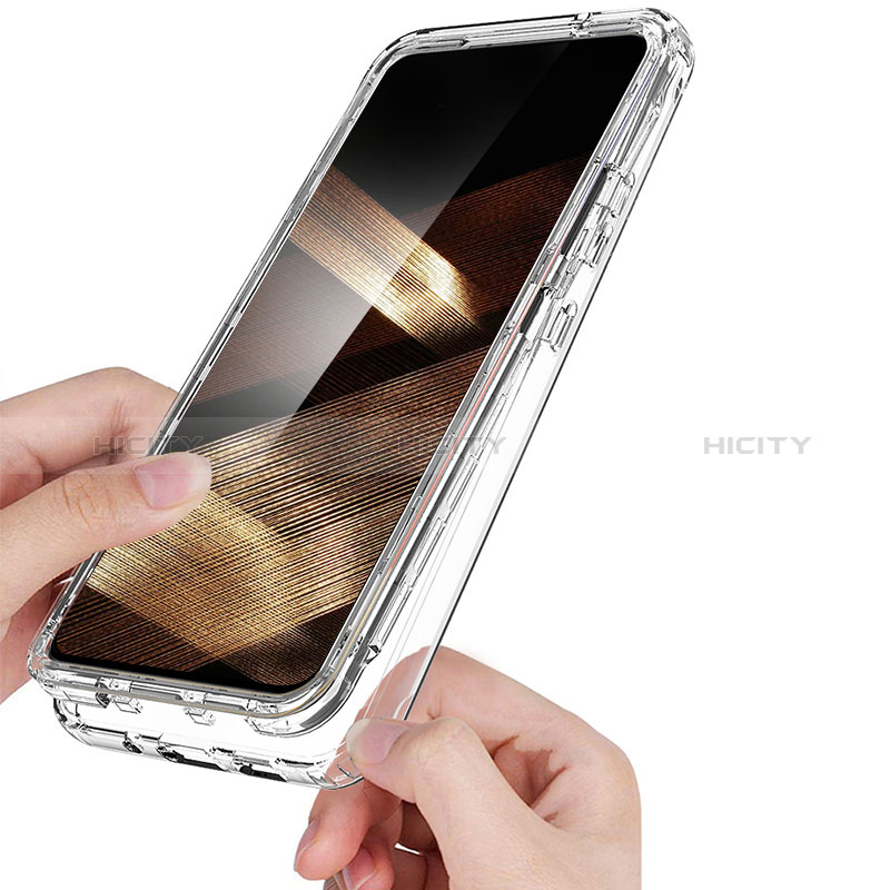 Silikon Hülle Handyhülle Ultra Dünn Flexible Schutzhülle Tasche Transparent Vorder und Rückseite 360 Grad Ganzkörper für Samsung Galaxy A15 4G Klar