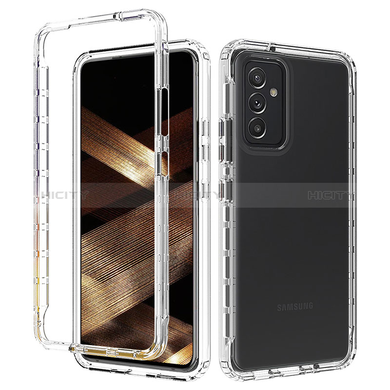 Silikon Hülle Handyhülle Ultra Dünn Flexible Schutzhülle Tasche Transparent Vorder und Rückseite 360 Grad Ganzkörper für Samsung Galaxy A15 LTE Klar