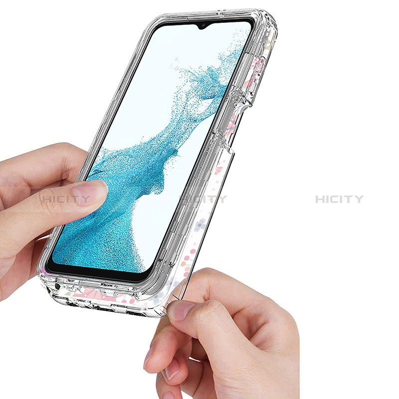 Silikon Hülle Handyhülle Ultra Dünn Flexible Schutzhülle Tasche Transparent Vorder und Rückseite 360 Grad Ganzkörper für Samsung Galaxy A23 5G