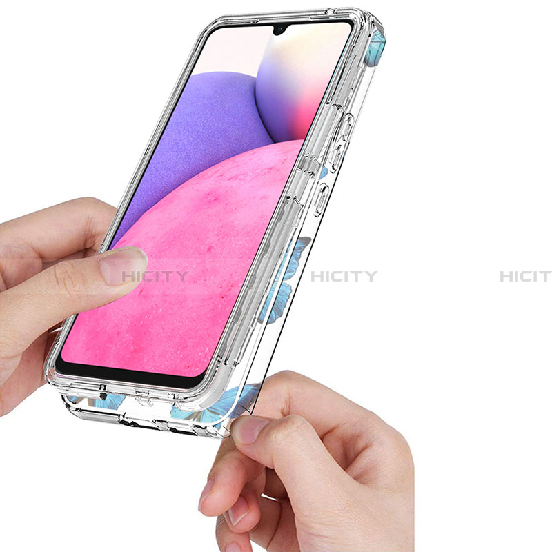 Silikon Hülle Handyhülle Ultra Dünn Flexible Schutzhülle Tasche Transparent Vorder und Rückseite 360 Grad Ganzkörper für Samsung Galaxy A33 5G groß