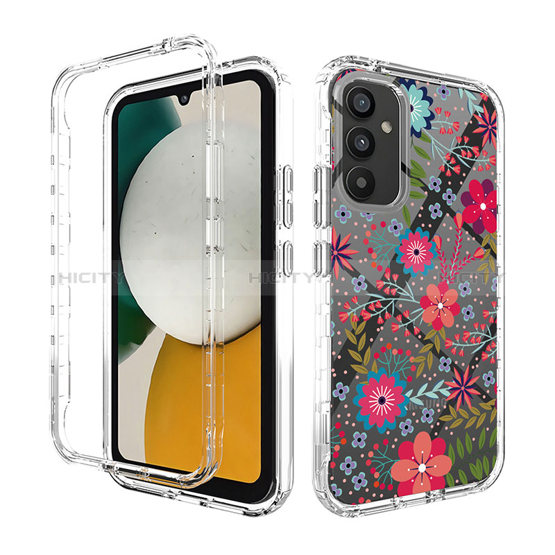 Silikon Hülle Handyhülle Ultra Dünn Flexible Schutzhülle Tasche Transparent Vorder und Rückseite 360 Grad Ganzkörper für Samsung Galaxy A34 5G Rot Plus