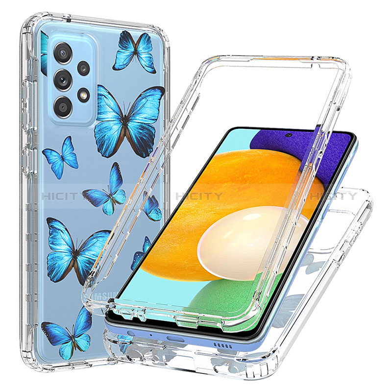 Silikon Hülle Handyhülle Ultra Dünn Flexible Schutzhülle Tasche Transparent Vorder und Rückseite 360 Grad Ganzkörper für Samsung Galaxy A52s 5G