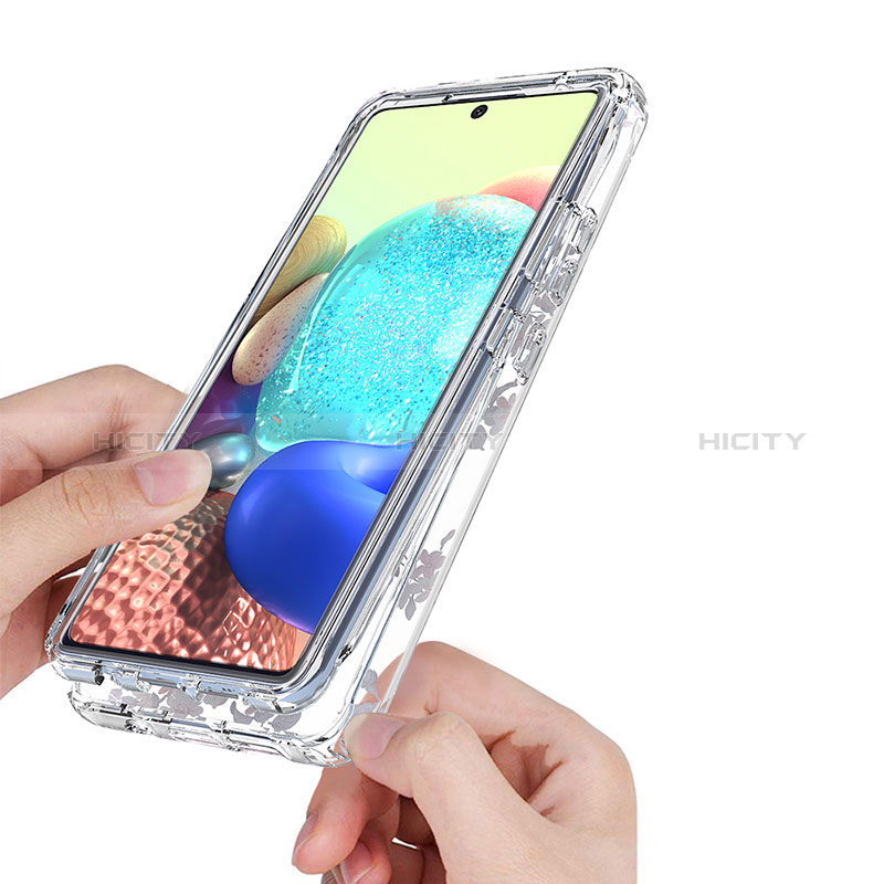 Silikon Hülle Handyhülle Ultra Dünn Flexible Schutzhülle Tasche Transparent Vorder und Rückseite 360 Grad Ganzkörper für Samsung Galaxy A71 4G A715 groß