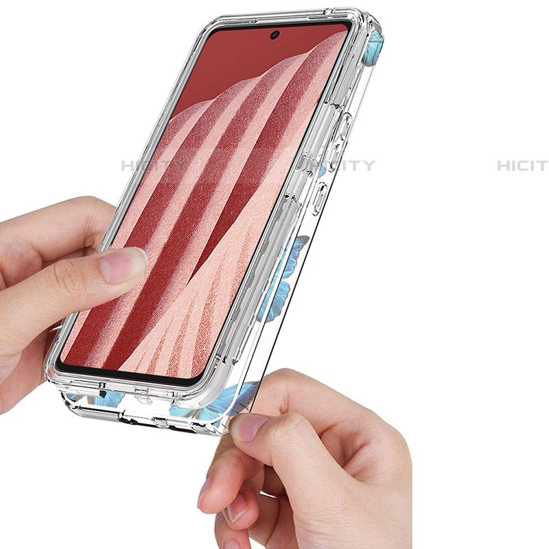 Silikon Hülle Handyhülle Ultra Dünn Flexible Schutzhülle Tasche Transparent Vorder und Rückseite 360 Grad Ganzkörper für Samsung Galaxy A73 5G groß