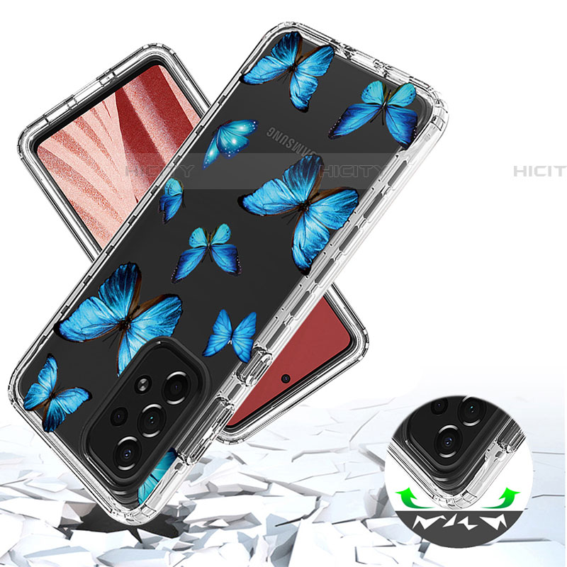 Silikon Hülle Handyhülle Ultra Dünn Flexible Schutzhülle Tasche Transparent Vorder und Rückseite 360 Grad Ganzkörper für Samsung Galaxy A73 5G groß