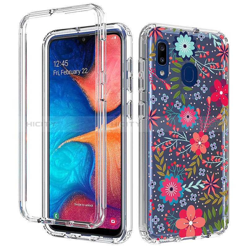 Silikon Hülle Handyhülle Ultra Dünn Flexible Schutzhülle Tasche Transparent Vorder und Rückseite 360 Grad Ganzkörper für Samsung Galaxy M10S Rot Plus