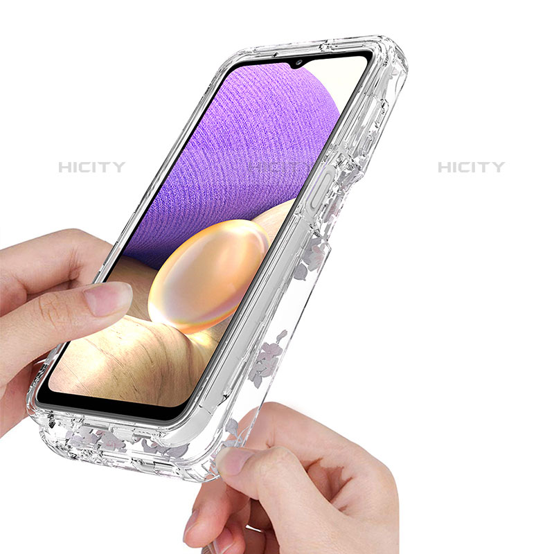 Silikon Hülle Handyhülle Ultra Dünn Flexible Schutzhülle Tasche Transparent Vorder und Rückseite 360 Grad Ganzkörper für Samsung Galaxy M32 5G