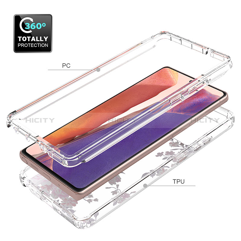 Silikon Hülle Handyhülle Ultra Dünn Flexible Schutzhülle Tasche Transparent Vorder und Rückseite 360 Grad Ganzkörper für Samsung Galaxy Note 20 5G groß