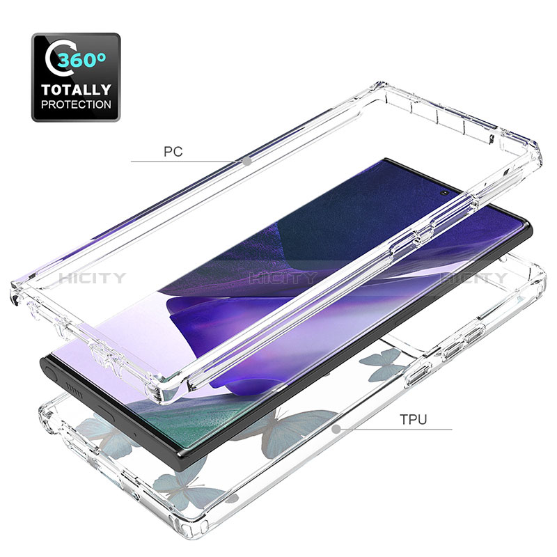 Silikon Hülle Handyhülle Ultra Dünn Flexible Schutzhülle Tasche Transparent Vorder und Rückseite 360 Grad Ganzkörper für Samsung Galaxy Note 20 Ultra 5G