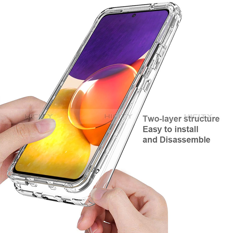 Silikon Hülle Handyhülle Ultra Dünn Flexible Schutzhülle Tasche Transparent Vorder und Rückseite 360 Grad Ganzkörper für Samsung Galaxy Quantum2 5G Klar