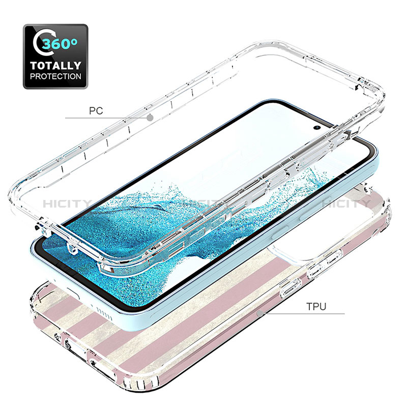 Silikon Hülle Handyhülle Ultra Dünn Flexible Schutzhülle Tasche Transparent Vorder und Rückseite 360 Grad Ganzkörper für Samsung Galaxy Quantum4 5G