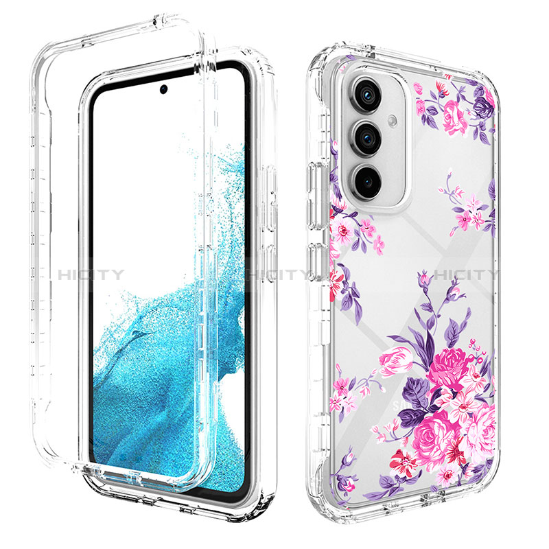 Silikon Hülle Handyhülle Ultra Dünn Flexible Schutzhülle Tasche Transparent Vorder und Rückseite 360 Grad Ganzkörper für Samsung Galaxy Quantum4 5G Rosegold