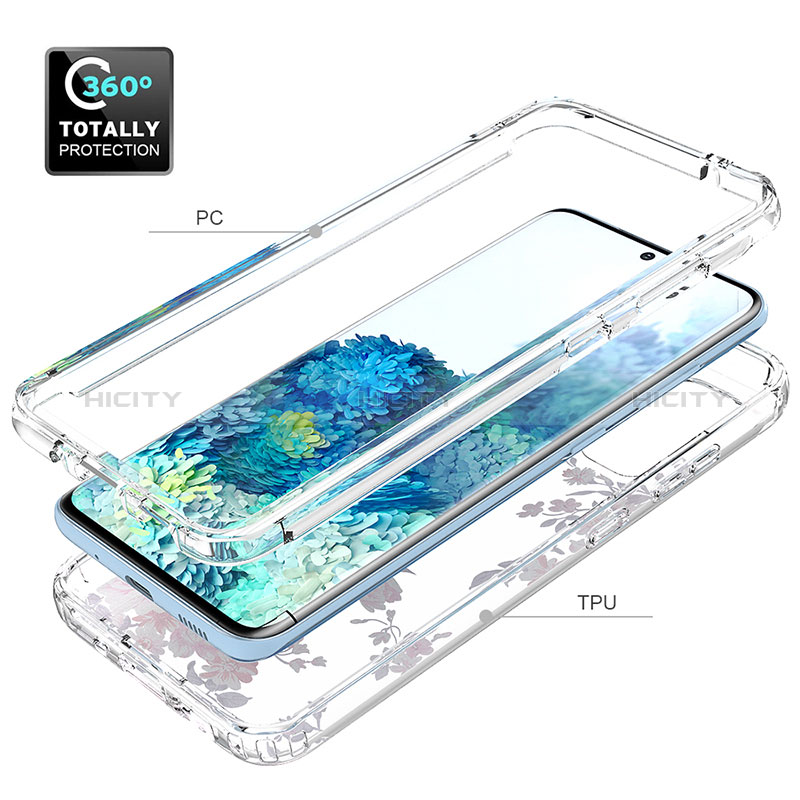 Silikon Hülle Handyhülle Ultra Dünn Flexible Schutzhülle Tasche Transparent Vorder und Rückseite 360 Grad Ganzkörper für Samsung Galaxy S20