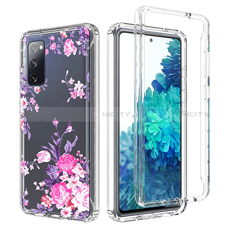 Silikon Hülle Handyhülle Ultra Dünn Flexible Schutzhülle Tasche Transparent Vorder und Rückseite 360 Grad Ganzkörper für Samsung Galaxy S20 FE 4G Rosa