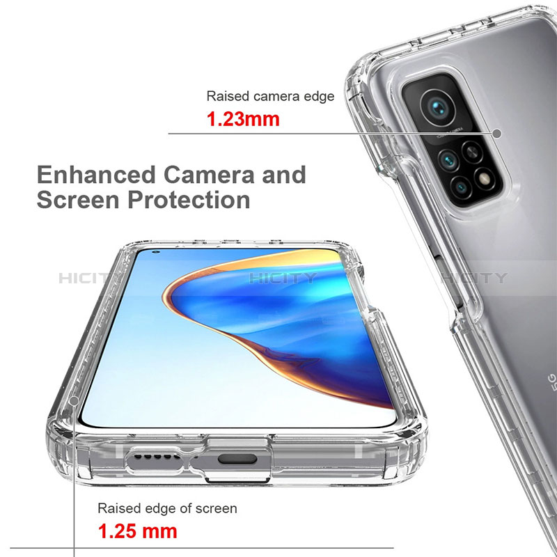 Silikon Hülle Handyhülle Ultra Dünn Flexible Schutzhülle Tasche Transparent Vorder und Rückseite 360 Grad Ganzkörper für Xiaomi Mi 10T 5G Klar