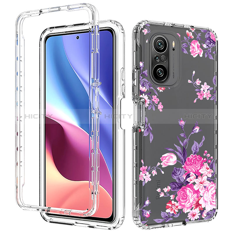 Silikon Hülle Handyhülle Ultra Dünn Flexible Schutzhülle Tasche Transparent Vorder und Rückseite 360 Grad Ganzkörper für Xiaomi Mi 11X 5G Rosa