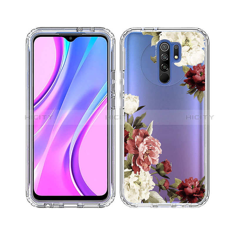 Silikon Hülle Handyhülle Ultra Dünn Flexible Schutzhülle Tasche Transparent Vorder und Rückseite 360 Grad Ganzkörper für Xiaomi Redmi 9 groß