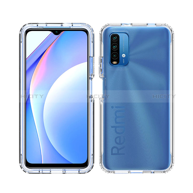 Silikon Hülle Handyhülle Ultra Dünn Flexible Schutzhülle Tasche Transparent Vorder und Rückseite 360 Grad Ganzkörper für Xiaomi Redmi 9 Power Klar