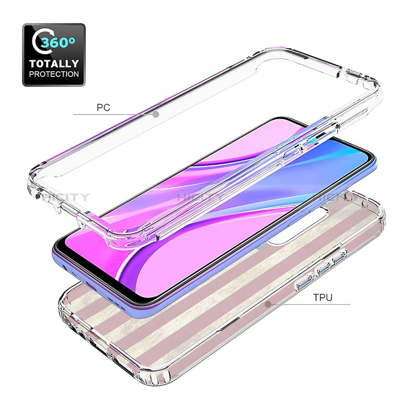 Silikon Hülle Handyhülle Ultra Dünn Flexible Schutzhülle Tasche Transparent Vorder und Rückseite 360 Grad Ganzkörper für Xiaomi Redmi 9 Prime India