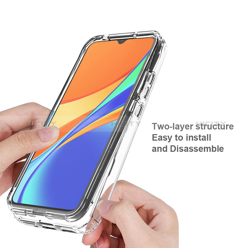 Silikon Hülle Handyhülle Ultra Dünn Flexible Schutzhülle Tasche Transparent Vorder und Rückseite 360 Grad Ganzkörper für Xiaomi Redmi 9C Klar
