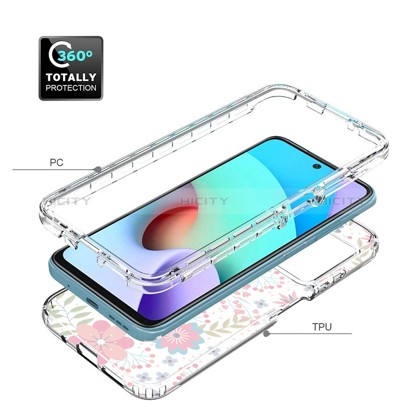 Silikon Hülle Handyhülle Ultra Dünn Flexible Schutzhülle Tasche Transparent Vorder und Rückseite 360 Grad Ganzkörper für Xiaomi Redmi Note 11 4G (2021) groß