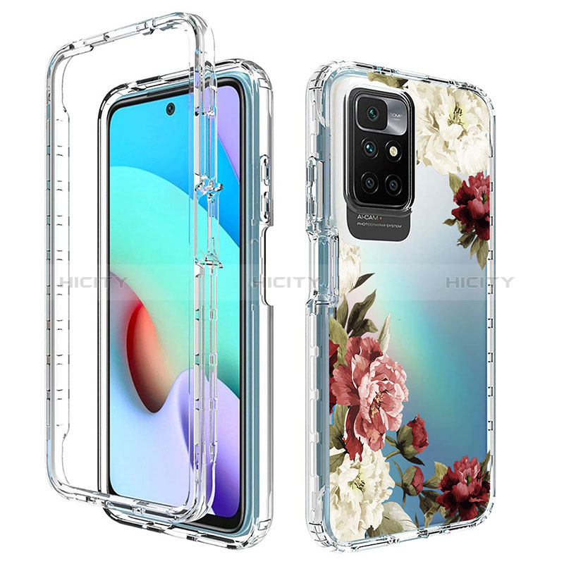 Silikon Hülle Handyhülle Ultra Dünn Flexible Schutzhülle Tasche Transparent Vorder und Rückseite 360 Grad Ganzkörper für Xiaomi Redmi Note 11 4G (2021) Braun Plus