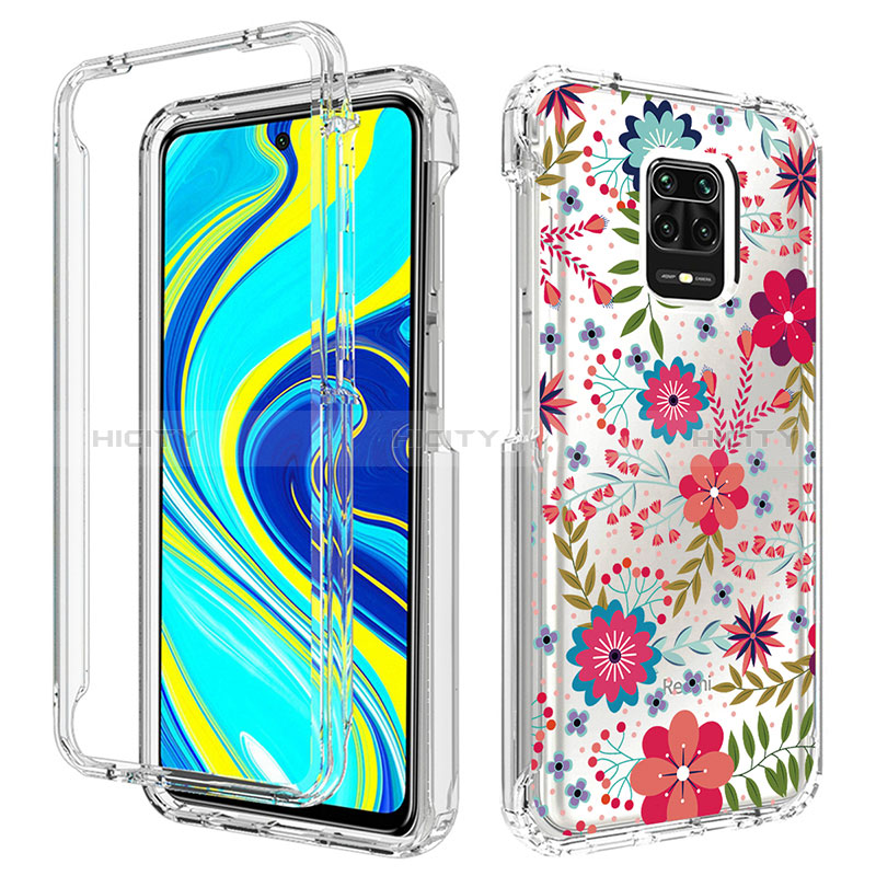 Silikon Hülle Handyhülle Ultra Dünn Flexible Schutzhülle Tasche Transparent Vorder und Rückseite 360 Grad Ganzkörper für Xiaomi Redmi Note 9 Pro Max