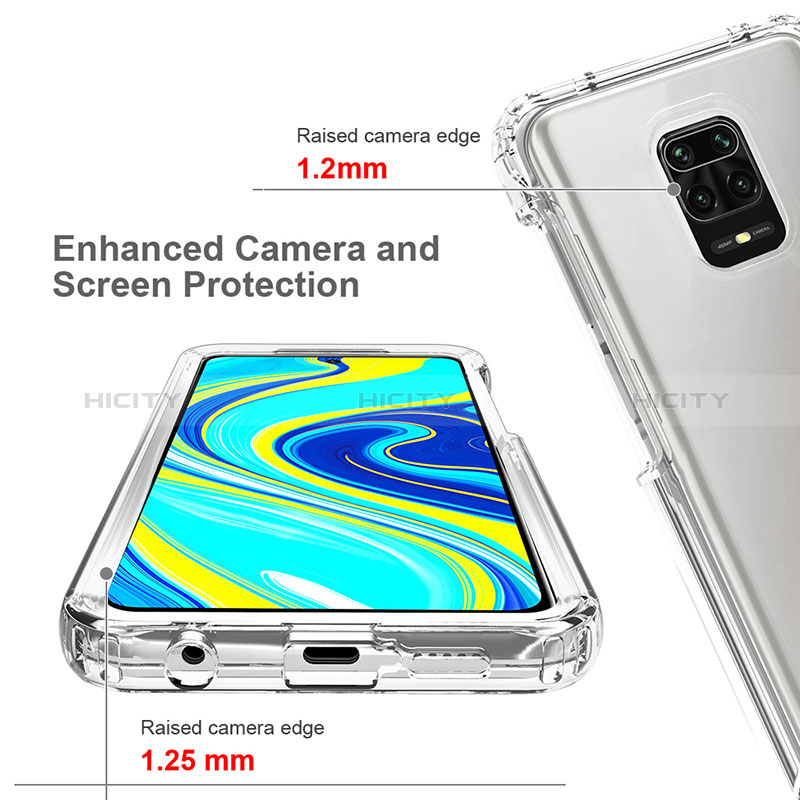 Silikon Hülle Handyhülle Ultra Dünn Flexible Schutzhülle Tasche Transparent Vorder und Rückseite 360 Grad Ganzkörper für Xiaomi Redmi Note 9S Klar