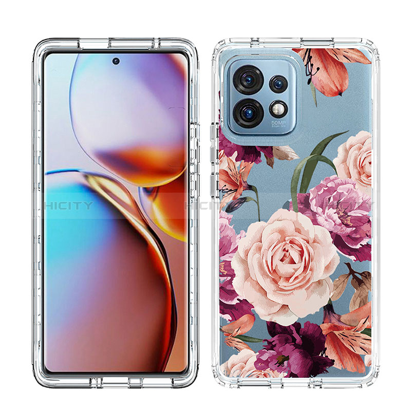 Silikon Hülle Handyhülle Ultra Dünn Flexible Schutzhülle Tasche Transparent Vorder und Rückseite 360 Grad Ganzkörper JX1 für Motorola Moto Edge 40 Pro 5G