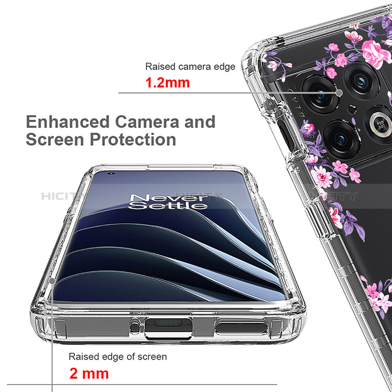 Silikon Hülle Handyhülle Ultra Dünn Flexible Schutzhülle Tasche Transparent Vorder und Rückseite 360 Grad Ganzkörper JX1 für OnePlus 10 Pro 5G groß