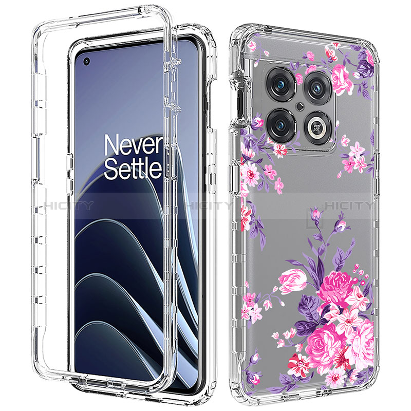 Silikon Hülle Handyhülle Ultra Dünn Flexible Schutzhülle Tasche Transparent Vorder und Rückseite 360 Grad Ganzkörper JX1 für OnePlus 10 Pro 5G groß