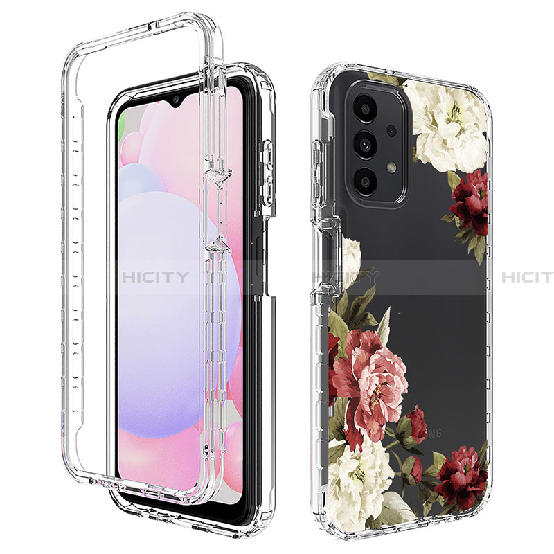 Silikon Hülle Handyhülle Ultra Dünn Flexible Schutzhülle Tasche Transparent Vorder und Rückseite 360 Grad Ganzkörper JX1 für Samsung Galaxy A13 4G