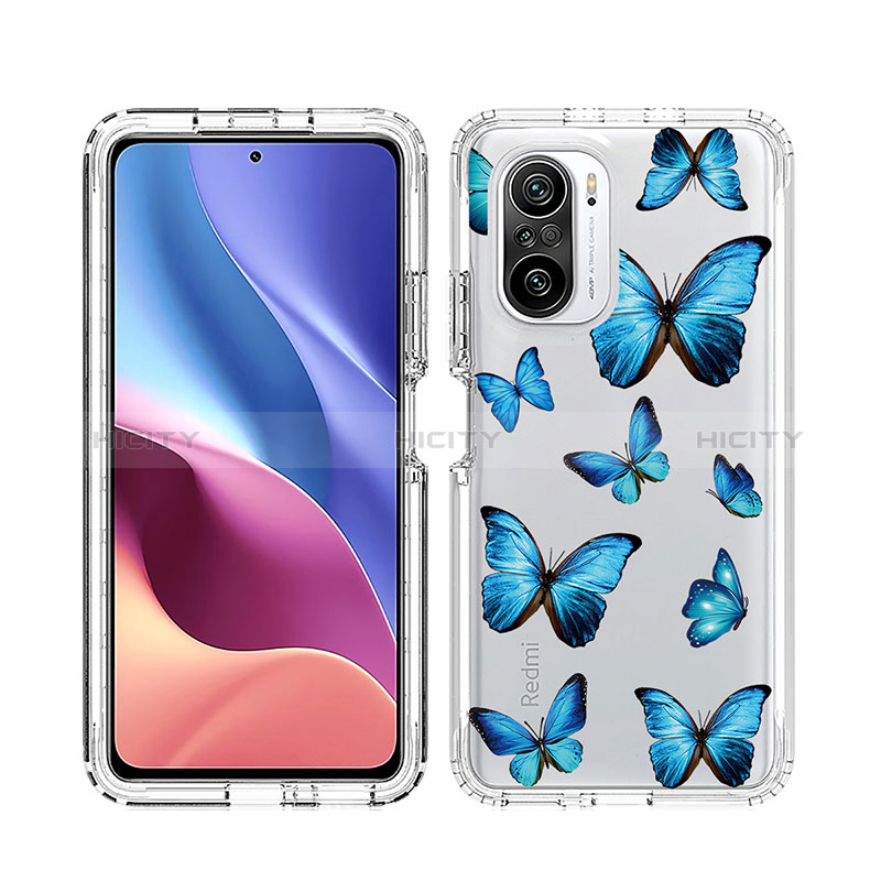 Silikon Hülle Handyhülle Ultra Dünn Flexible Schutzhülle Tasche Transparent Vorder und Rückseite 360 Grad Ganzkörper JX1 für Xiaomi Mi 11X Pro 5G Blau