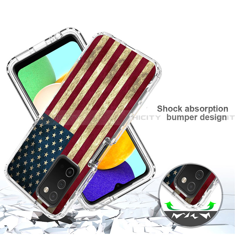 Silikon Hülle Handyhülle Ultra Dünn Flexible Schutzhülle Tasche Transparent Vorder und Rückseite 360 Grad Ganzkörper JX3 für Samsung Galaxy F02S SM-E025F groß