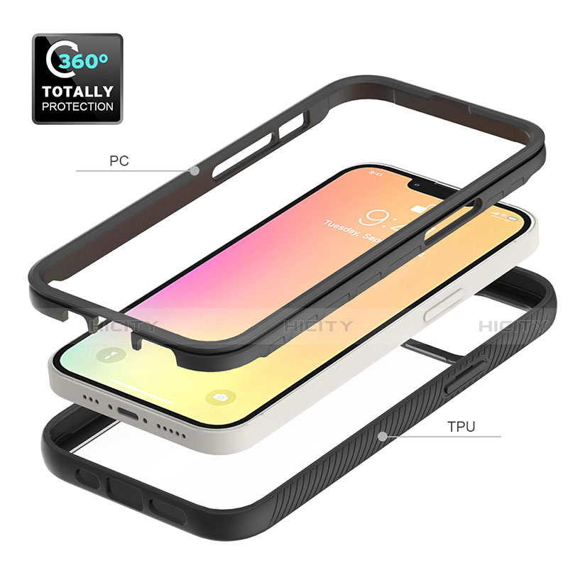 Silikon Hülle Handyhülle Ultra Dünn Flexible Schutzhülle Tasche Vorder und Rückseite 360 Grad Ganzkörper für Apple iPhone 14