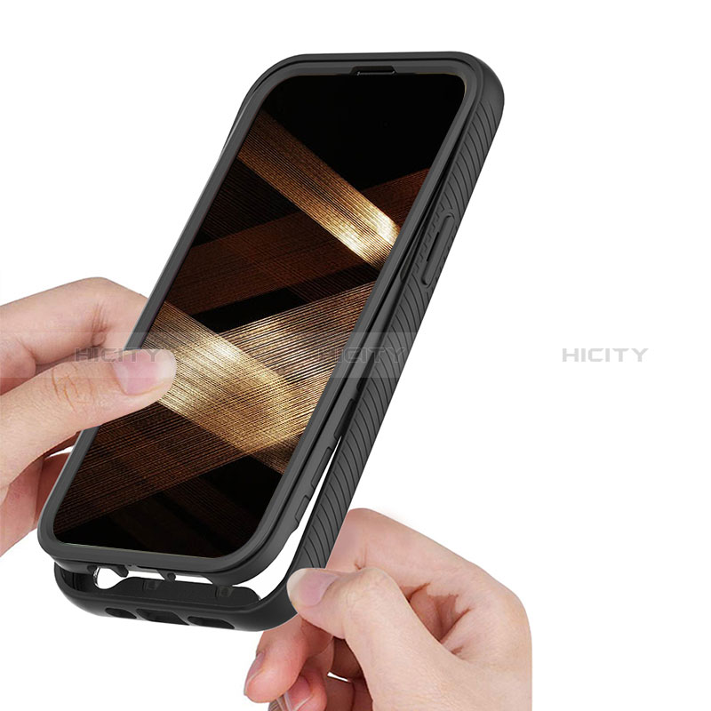 Silikon Hülle Handyhülle Ultra Dünn Flexible Schutzhülle Tasche Vorder und Rückseite 360 Grad Ganzkörper für Apple iPhone 15