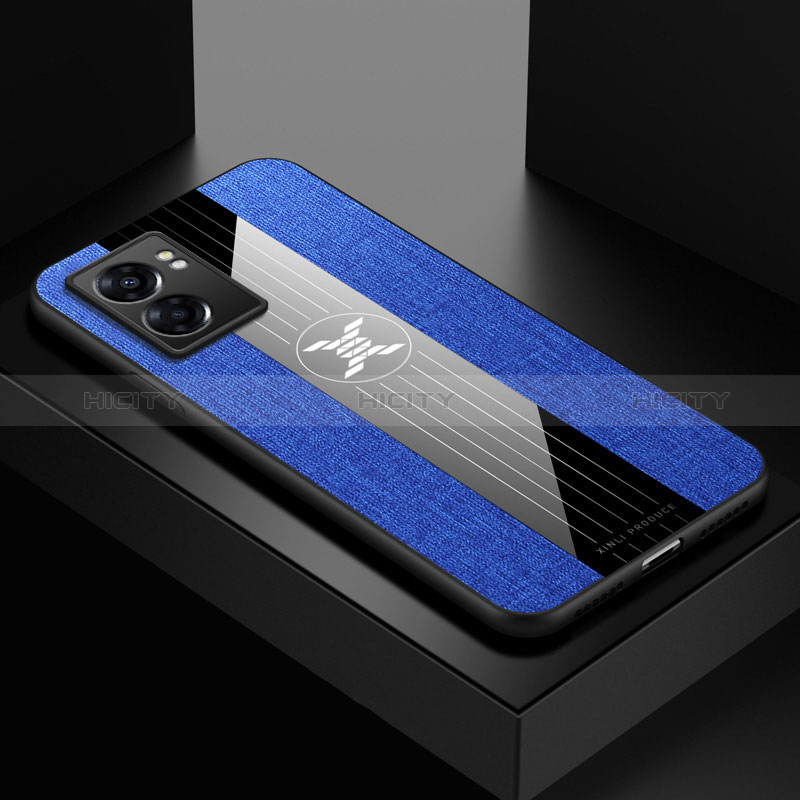 Silikon Hülle Handyhülle Ultra Dünn Flexible Schutzhülle Tasche X01L für Oppo A57 5G Blau