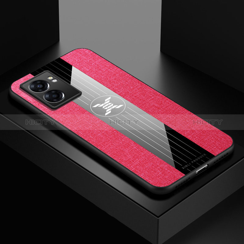 Silikon Hülle Handyhülle Ultra Dünn Flexible Schutzhülle Tasche X01L für Oppo A57 5G Rot